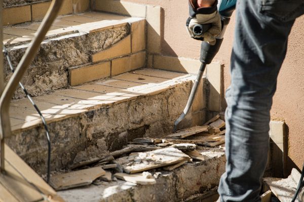 Concrete Stair Demolition in State College