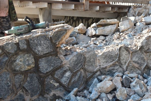 Retaining Wall Demolition in State College