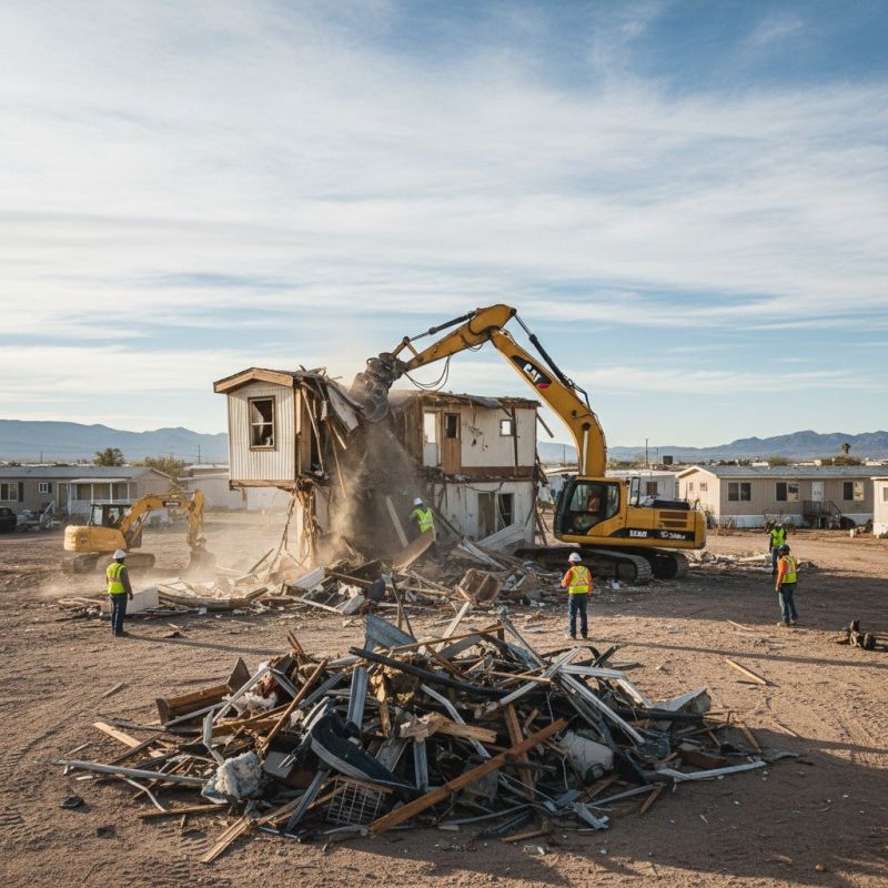 Double Wide Demolition detail